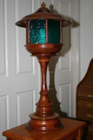 Lighthouse Lamp Jarrah Segments