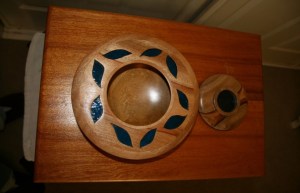 Lidded box. Top view.