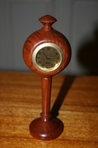 Small quartz clock. Sheoak.