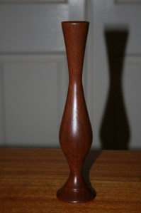 Simple bud vase. Sheoak.