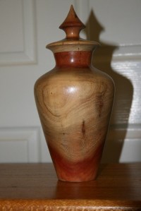 Lidded Vase. Carob.