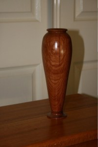 Simple vase. Sheoak.