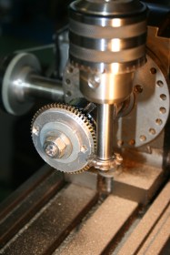 Cutting a larger wheel.