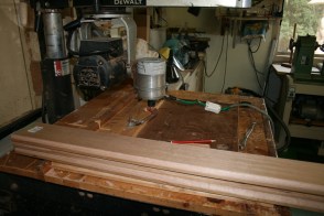 Radial arm as a router table.