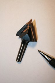 Standard 90 degree router cutter.